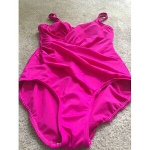 Faded Glory Women's Embellished SwimSuit 1 Piece Size Small 4-6 Pink